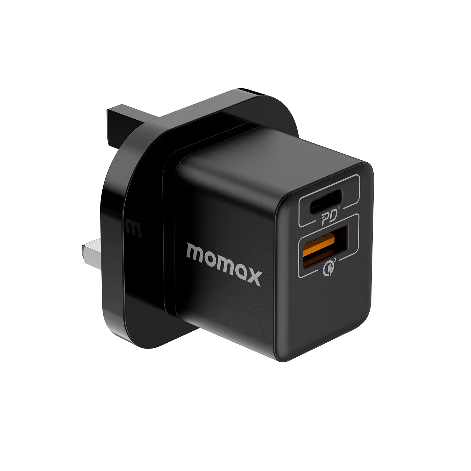 Momax Oneplug 20W 2 Port Mini Wall Charger  Color  Black