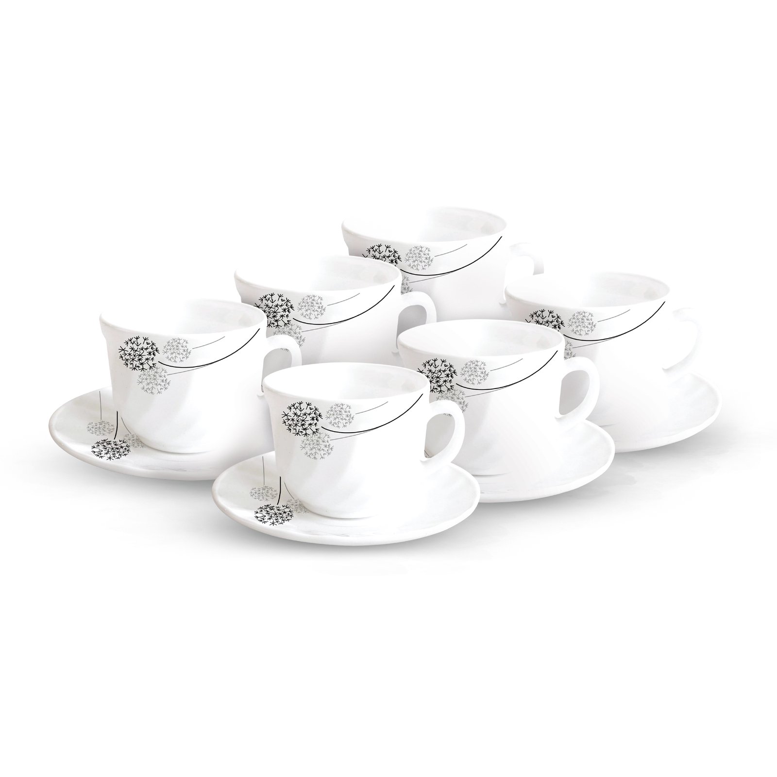 Homeway Opal Cup &Saucer 12Pcs Set HW3777