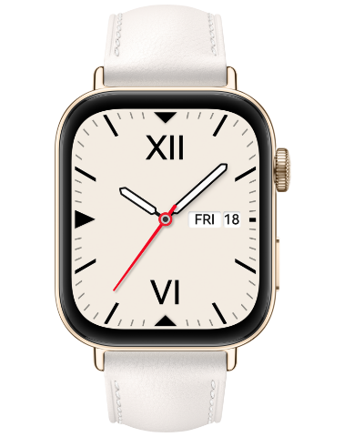 Huawei Watch Fit 3 with leather strap