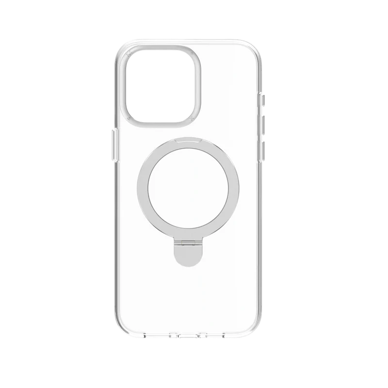 Momax Flip Magnetic Clear Case For Iphone 15  Pro Max 6.7