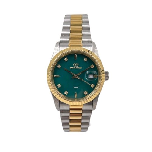 Santa Molar Women Watch Green Gold SM1000