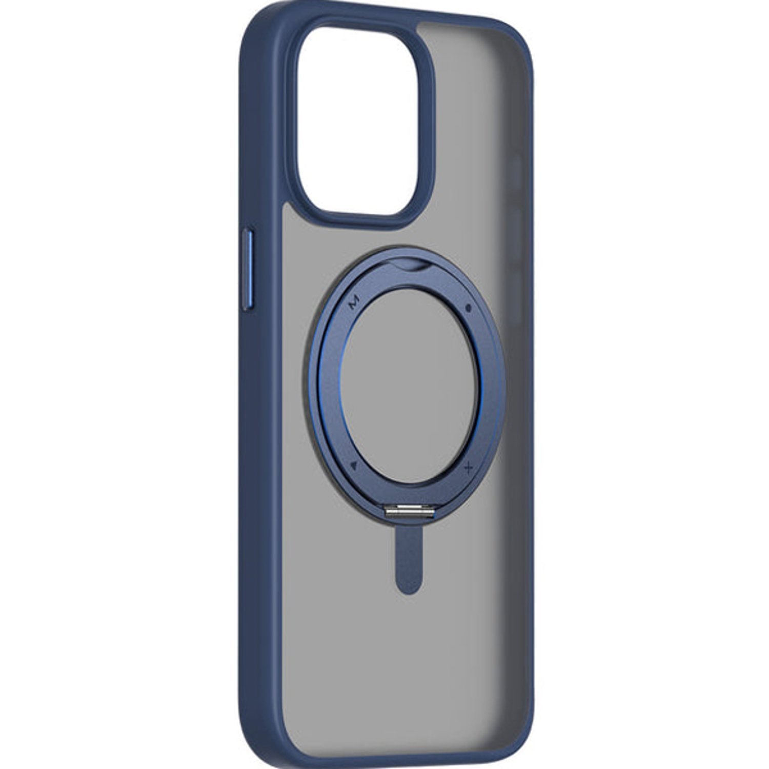 Momax Roller Magnetic Blue Case For Iphone 15 Pro Max 6.7