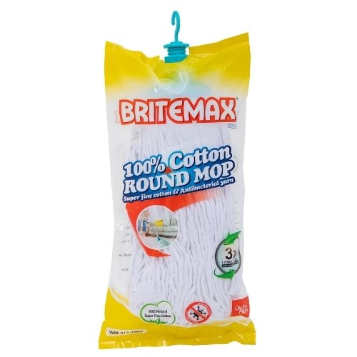 350G Round Mop With Stick 100% Cotton BM313