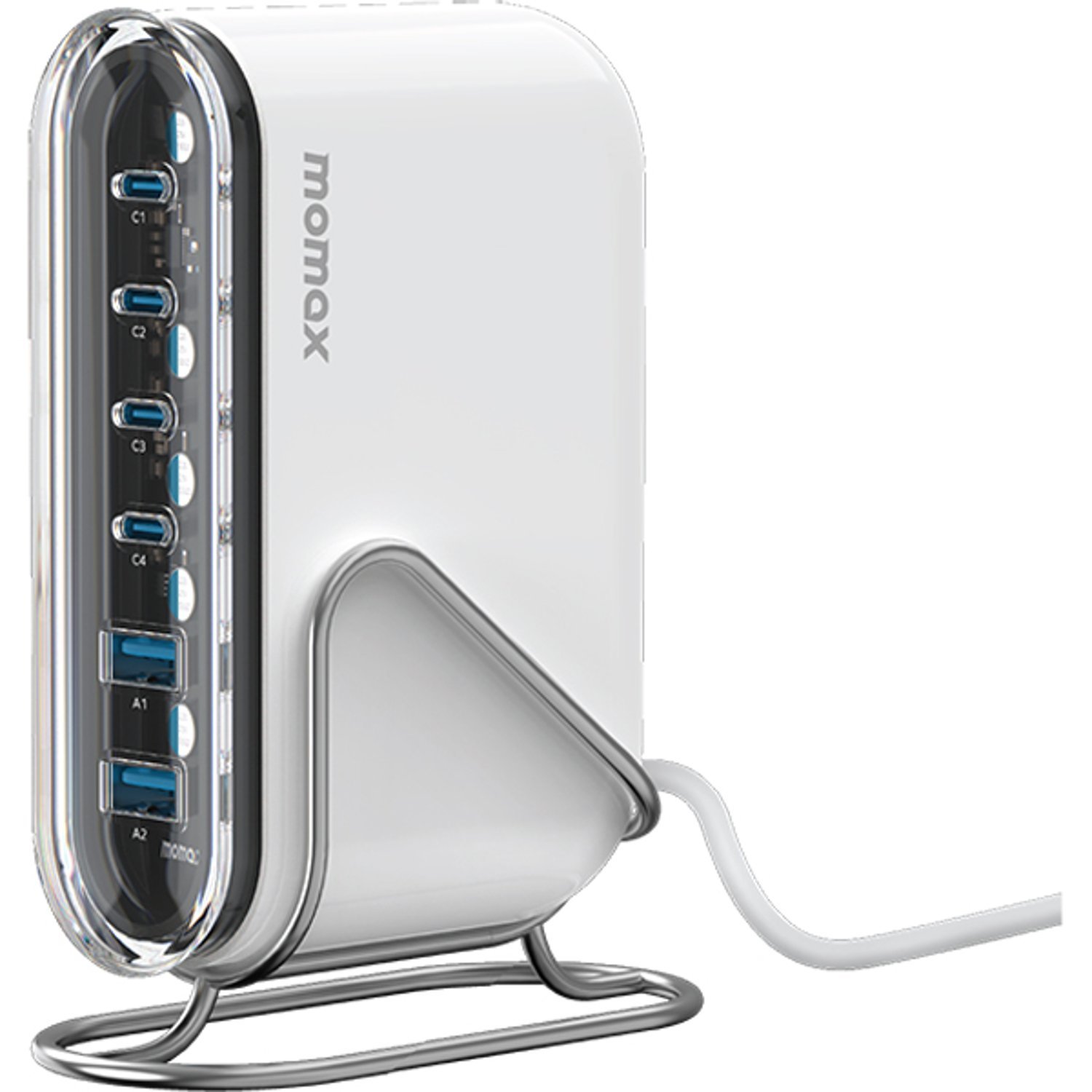 Momax 1-Charger Flow Plus Pd 120W 6 Ports Gan Desktop Charger