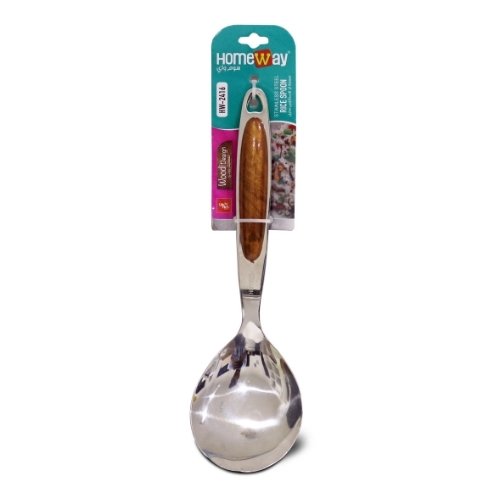 Homeway Stainless Steel Rice Spoon Woodi Design  HW2416