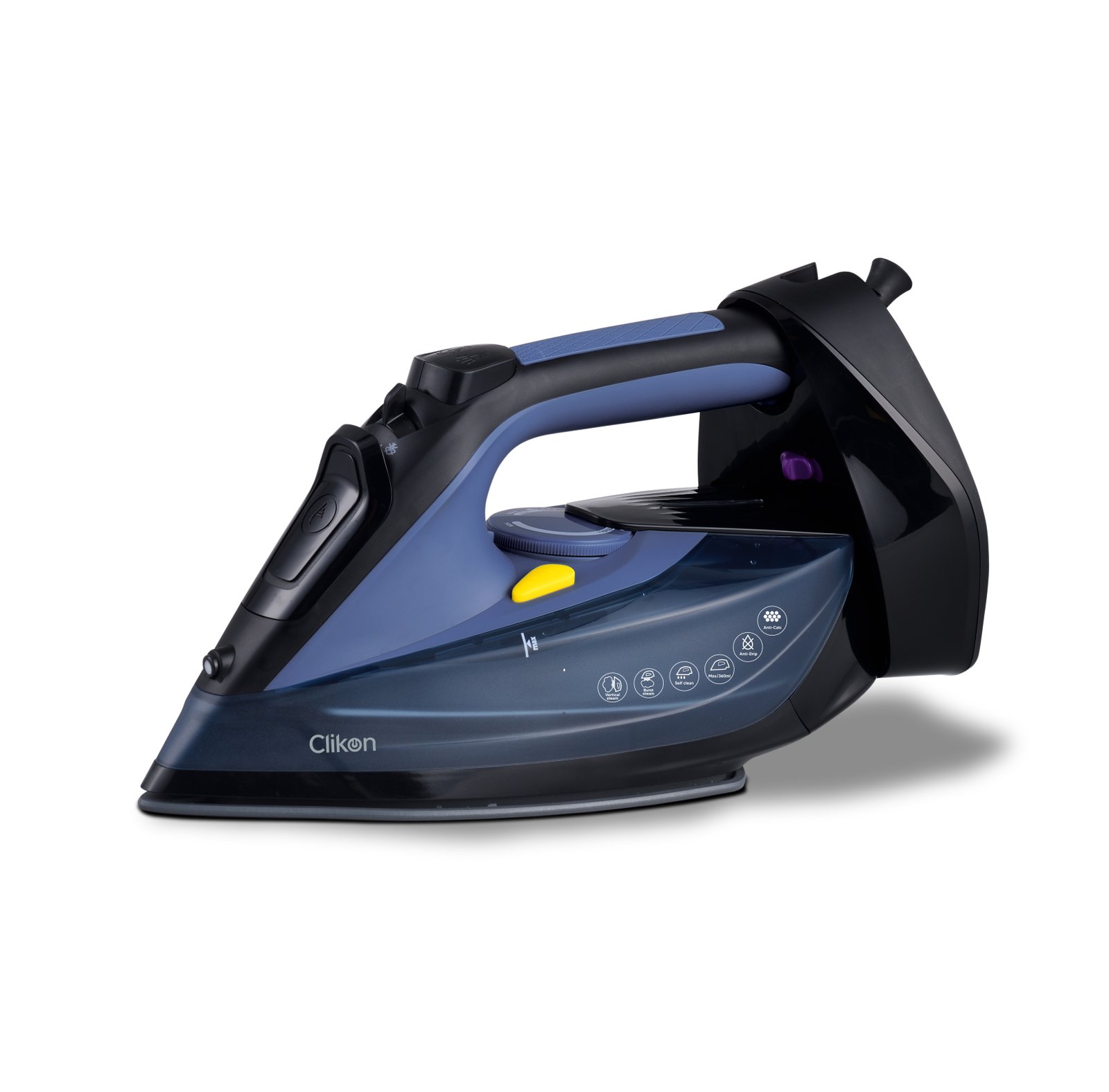 Clikon Cordless Iron Box With Ceramic Non-Stick Plate, Anti Drip & Anti Calc Function- Ck4129